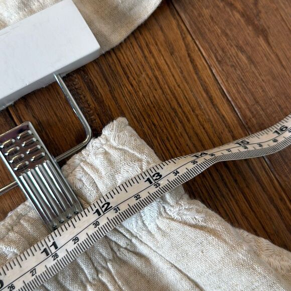 Abercrombie tan embroidered linen tank pant set medium/ large - Picture 7 of 15